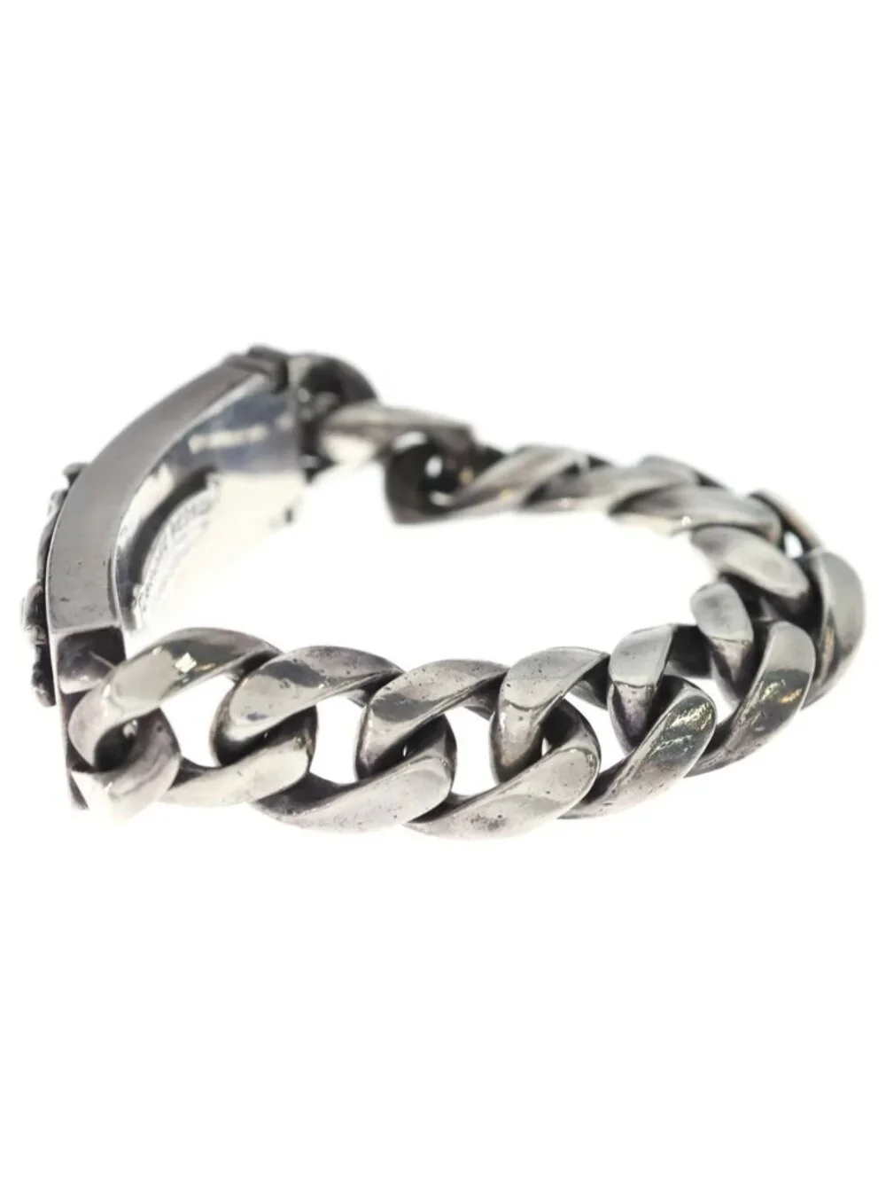 Chrome Hearts Vintage ID Dagger ID Classic Link Bracelet Silver